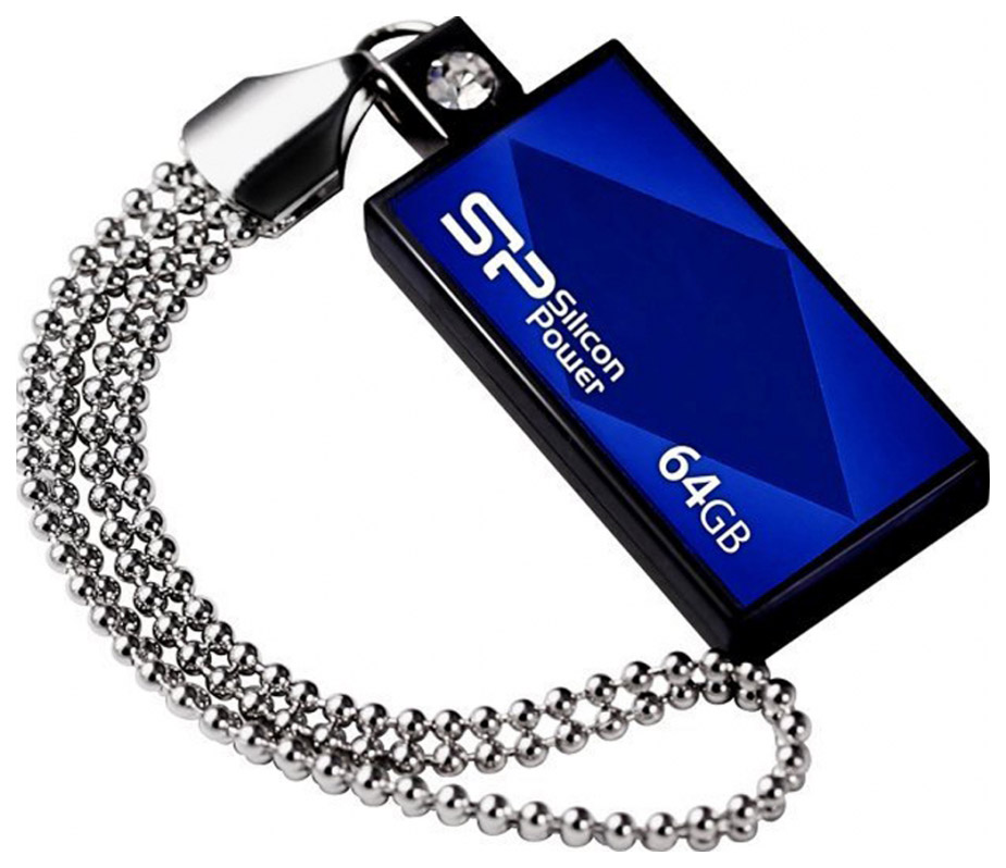 

Флешка Silicon Power Touch 810 64ГБ Blue (SP064GBUF2810V1B), Touch 810