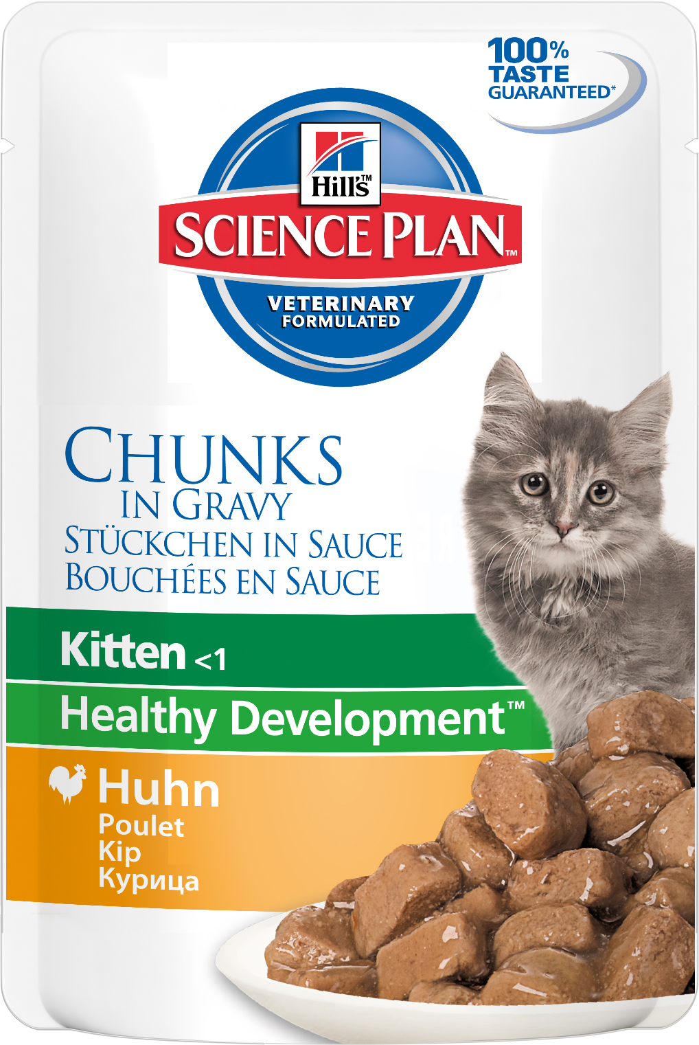 

Влажный корм для котят Hill's Science Plan Kitten, курица, 24шт по 85г, Science Plan Kitten