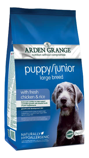 фото Сухой корм для щенков arden grange puppy/junior large breed, цыпленок, 2кг