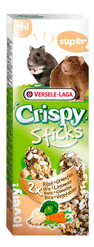 фото Лакомство для грызунов versele-laga crispy с рисом и овощами, 110г