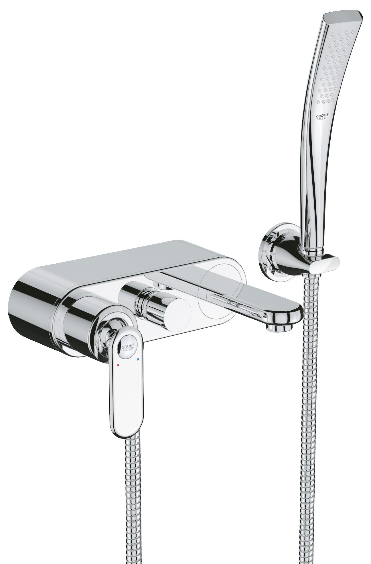 фото Смеситель для ванны grohe veris 32196000 хром