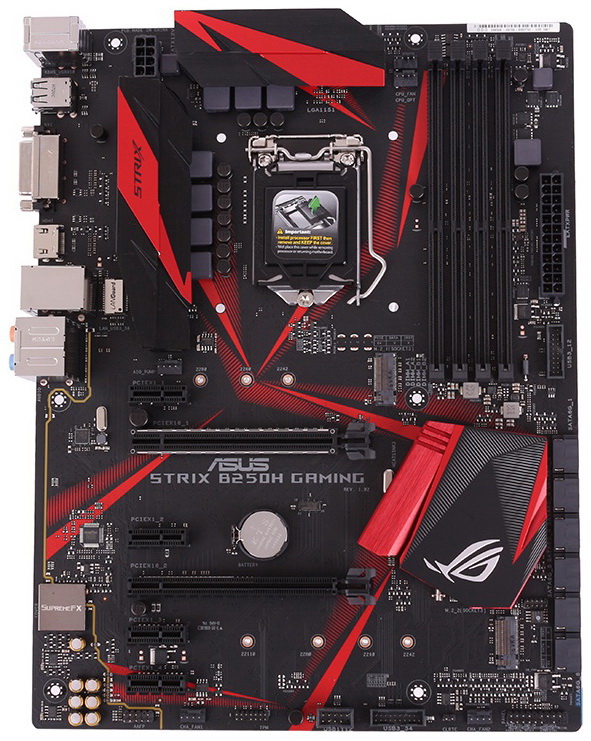 

Материнская плата ASUS ROG STRIX B250H GAMING, ROG STRIX B250H GAMING