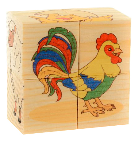 

Детские кубики Анданте Домашние животные, домашние животные