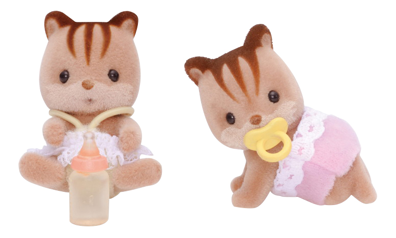 фото Игровой набор sylvanian families бельчата-двойняшки