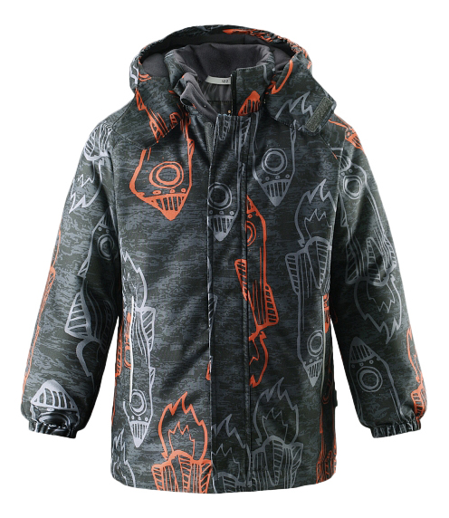 

Куртка Lassie Winter jacket серая с принтом р.134, 7217152891