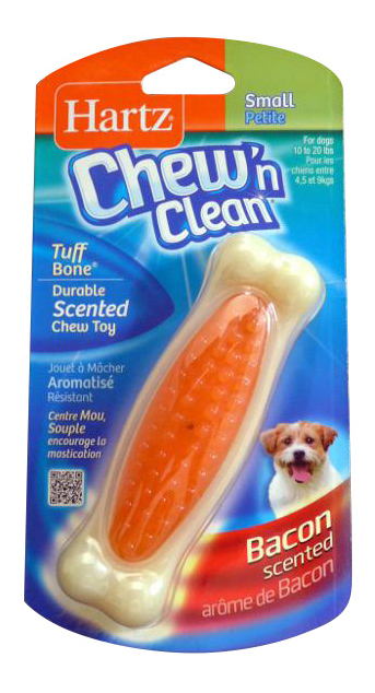 фото Жевательная игрушка для собак hartz косточка для очищения зубов маленькая