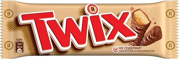 фото Шоколадный батончик twix 55 г