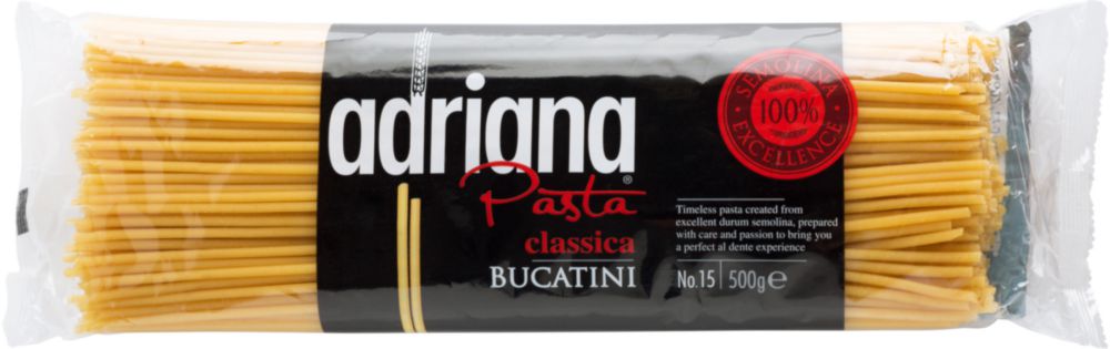 

Макаронные изделия Adriana Pasta букатини 500 г, мука грубого помола