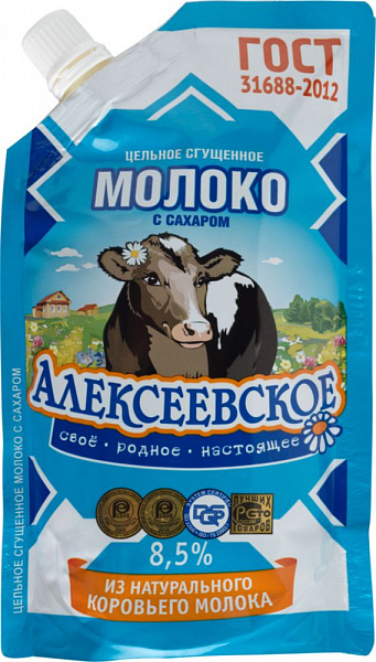 фото Молоко сгущенное алексеевское 8.5% с сахаром 270 г