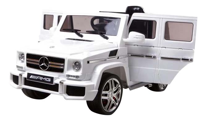 фото Электромобиль mercedes-benz g63-amg белый rivertoys