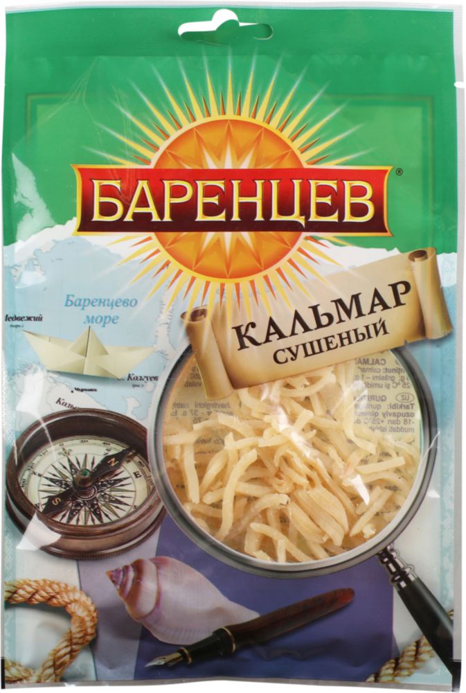 Кальмар Баренцев сушеный 40 г