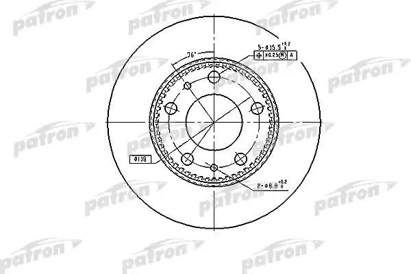 фото Тормозной диск patron pbd7300