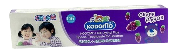 фото Детская зубная паста lion kodomo baby со вкусом винограда 80 г 800467