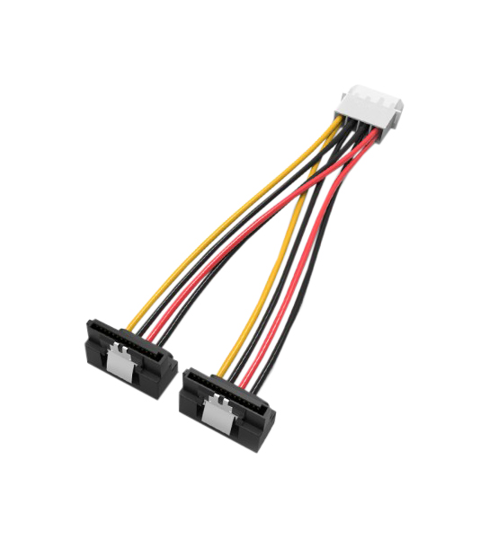 Адаптер Vention Molex-2xSATA 15 pin, M-M 0,15м Multicolor (KDCBB)