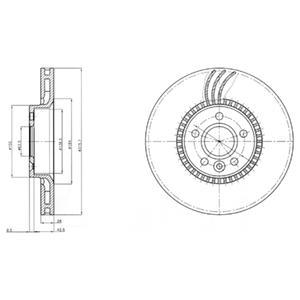фото Тормозной диск delphi bg4123