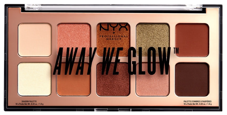 Тени для век NYX Professional Makeup Away We Glow Shadow Palette 02