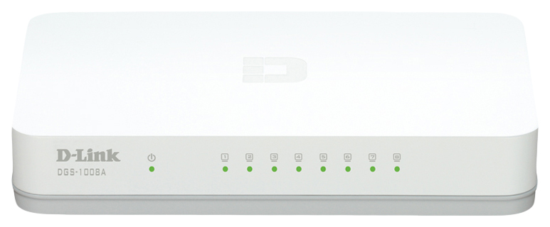 

Коммутатор D-Link DGS-1008A/D1A White, DGS-1008A