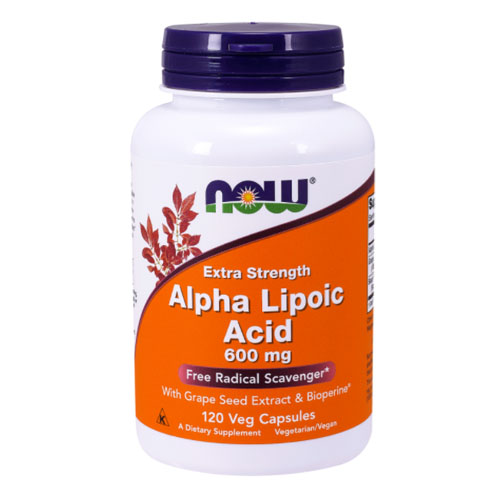 Купить NOW Alpha Lipoic Acid 600 мг 120 капсул - альфа-липоевая кислота