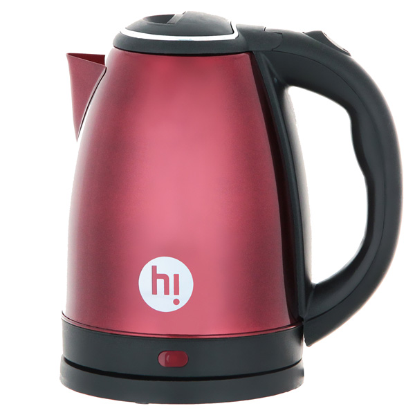 Чайник электрический Hi EK-18S10 1.8 л красный чайник со свистком из нержавеющей стали доляна горошек 2 8 л красный