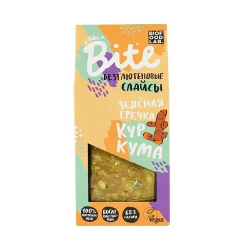 

Хлебцы хрустящие Take a Bite слайсы из зеленой гречки с куркумой 100 г