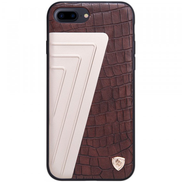 фото Чехол nillkin hybrid series для apple iphone 7 plus / 8 plus brown/gold