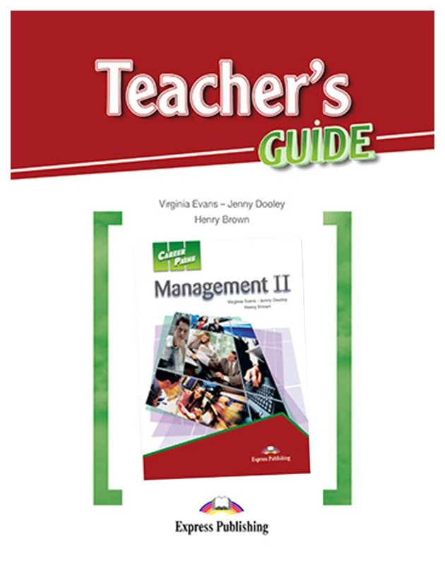 

Express Publishing Virginia Evans Career Paths: Management 2. Teacher's Guide