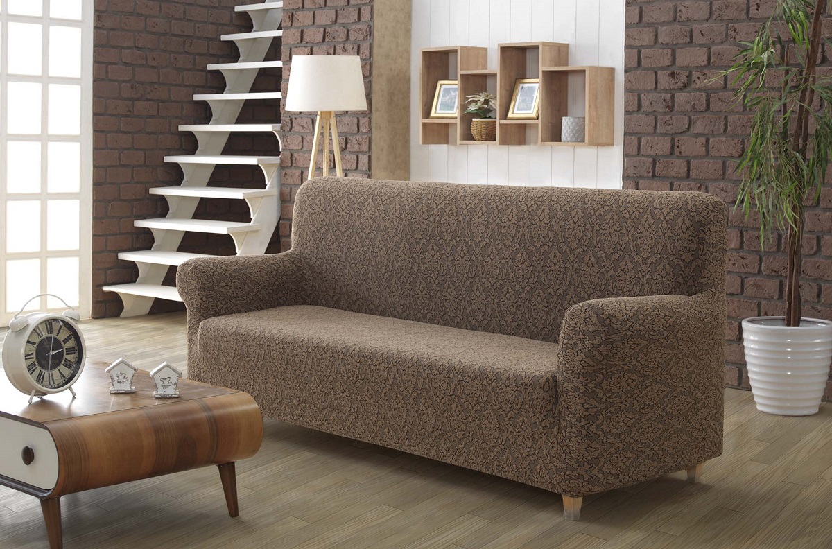 фото Чехол для мебели karna maracaibo цвет: коричневый (двухместный)