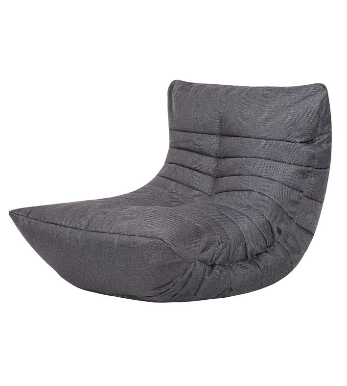 фото Бескаркасное кресло-кокон папа пуф cocoon chair one size, рогожка, grafite (темно-серый)
