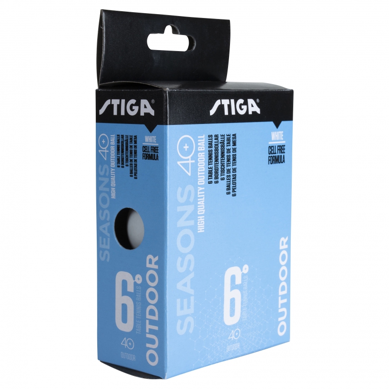

Мячи для настольного тенниса Stiga Seasons Outdoor 40+, белый, 6 шт., Seasons Outdoor 40+