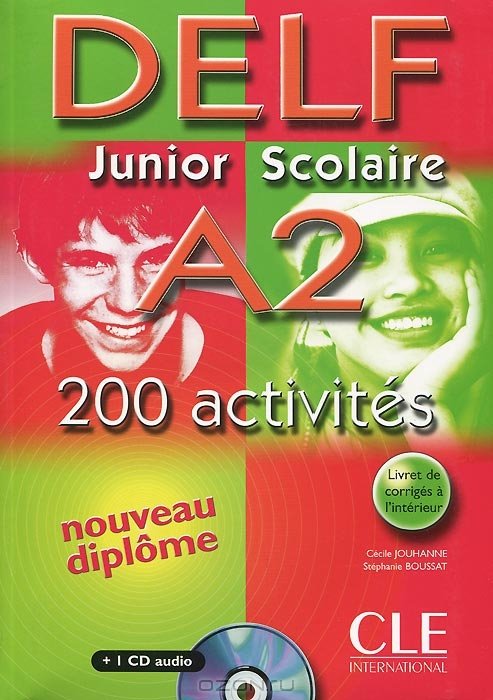 фото Delf junior scolaire a2 livre, corriges, trancscription (, audio cd) cle international