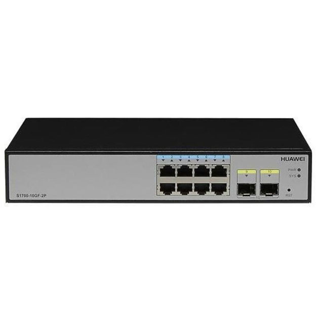 

Коммутатор Huawei 8GE 2SFP S1720-10GW-2P-E Black, S1720-10GW-2P-E