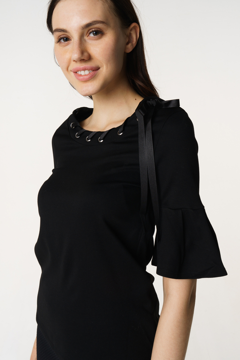 

Блуза женская adL 11533232000 черная 46 RU, 11533232000