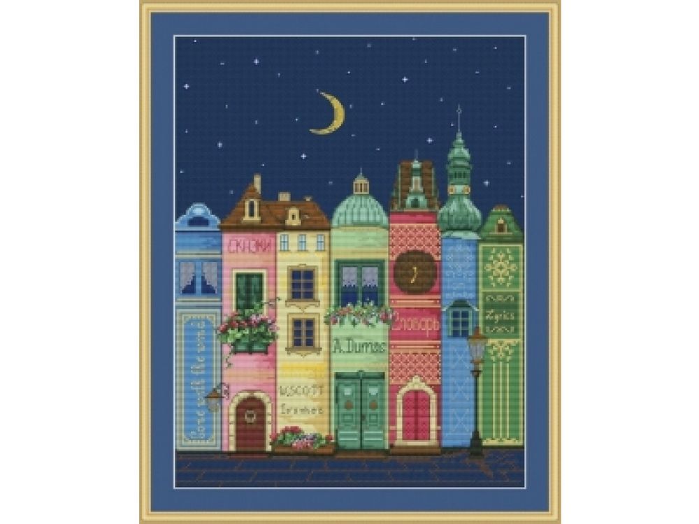 Набор для вышивания Картины Бисером Книжный город