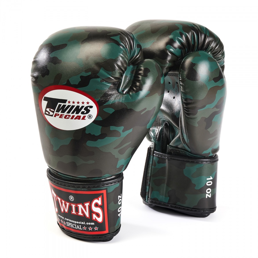 фото Боксерские перчатки twins fbgvs3-ml fancy boxing gloves темно-зеленые
