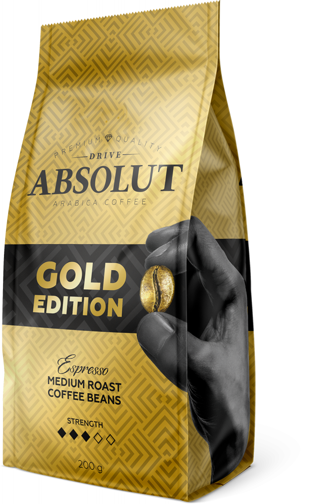

Кофе Absolut Drive Gold Edition в зернах 200 г