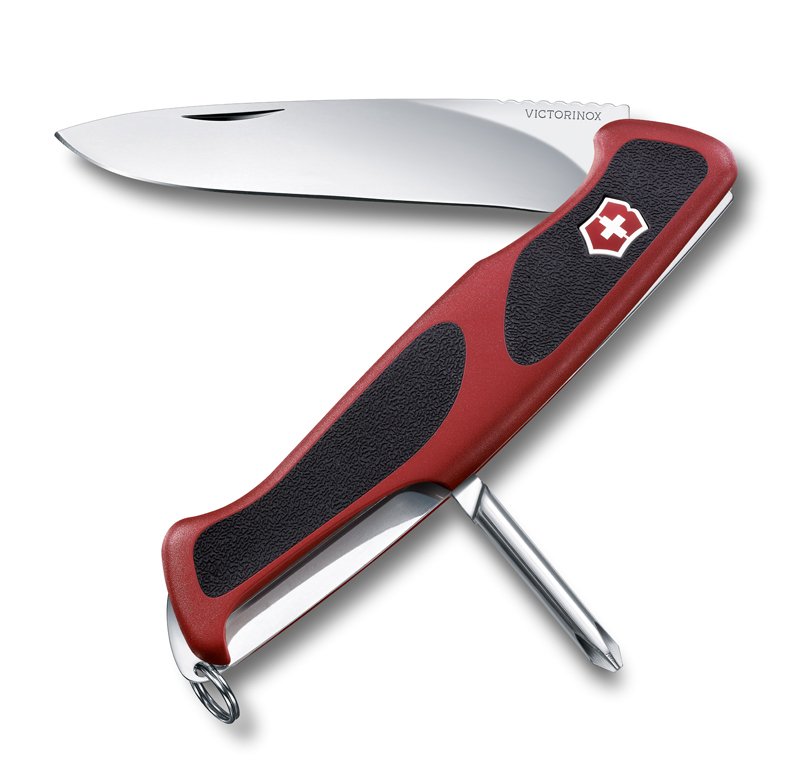 фото Мультитул victorinox rangergrip 0.9623.c 130 мм красно-черный, 5 функций