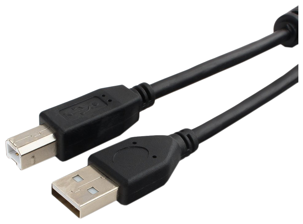 фото Кабель cablexpert usb a-usb b, m-m 1,8м black (ccf2-usb2-ambm-)