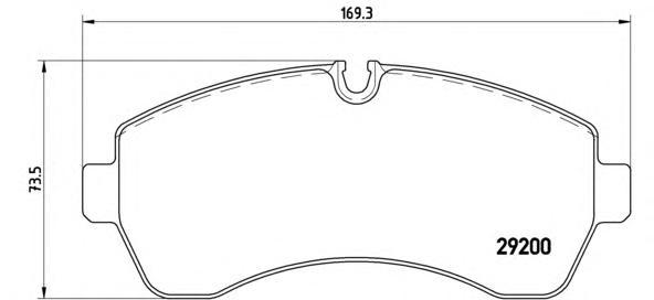 

Комплект тормозных колодок Brembo P50059