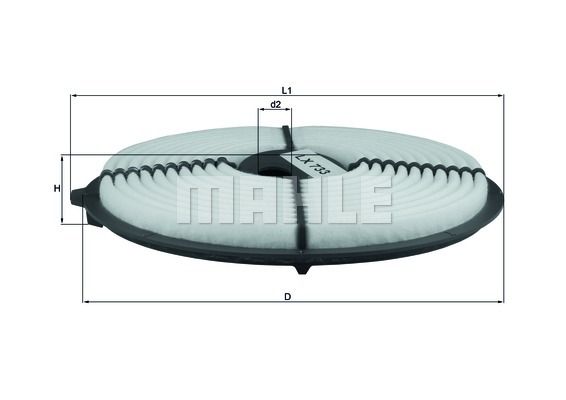 фото Фильтр воздушный knecht lx 733 mahle/knecht