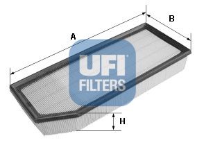 фото Фильтр воздушный двигателя ufi 30.357.00