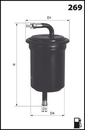 

Фильтр топливный MECAFILTER ELE6088
