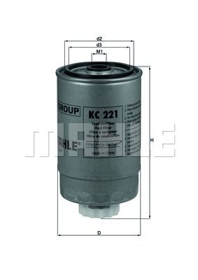 фото Фильтр топливный knecht kc 221 mahle/knecht