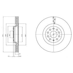 фото Тормозной диск delphi bg9109c