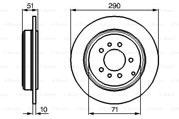 фото Тормозной диск bosch 0986478733