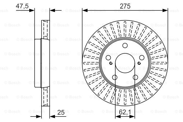 фото Тормозной диск bosch 0986479u79