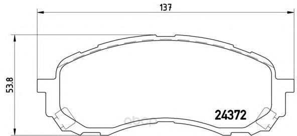 

Комплект тормозных колодок Brembo P78015
