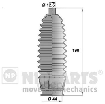 

Пыльник рулевой рейки Nipparts J2854005