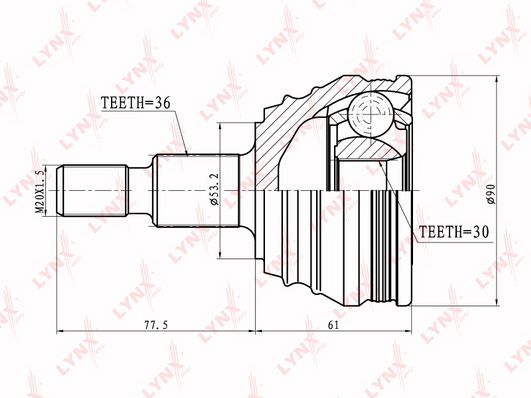 

Шрус LYNXauto CO-8002