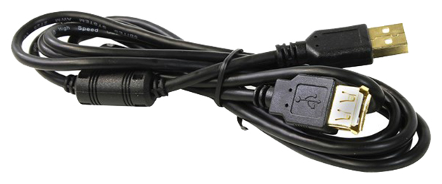 фото Кабель 5bites usb a-usb a, m-f 1,8м black (uc5011-018a)