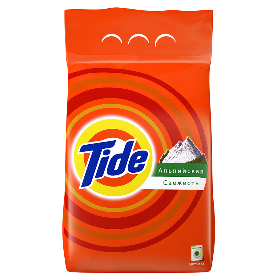 

Порошок для стирки Tide автомат альпийская свежесть 5.7 кг
